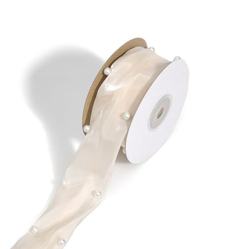 CABODYALS 18.29M 1.5 Zoll Weißes Perlenband Geschenkverpackung Perlen Perlenband Chiffon Organza Spitze Blumenband Besätze Für Geschenkverpackung Blumensträuße Hochzeitsfeier Weihnachtsdekor CABODYALS 18.29M 1.5 Zoll Weißes Perlenband Geschenkverpackung Perlen Perlenband Chiffon Organza Spitze Blumenband Besätze Für Geschenkverpackung Blumensträuße Hochzeitsfeier Weihnachtsdekor von CABODYALS