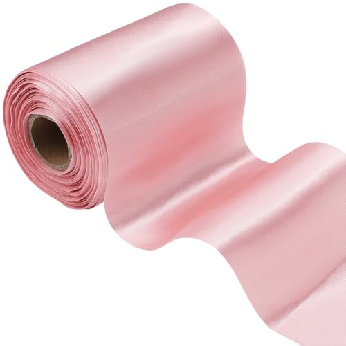 CABODYALS Ca. 22 Yards 4 Zoll Doppelseitiges Rosa Satinband Extra Breit Seide Massiv Dick Groß Einfarbig Polyesterstoffbänder Massenware Zum Nähen Basteln Schneiden Zeremonie Hochzeitsstuhl Schärpen Z CABODYALS Ca. 22 Yards 4 Zoll Doppelseitiges Rosa Satinband Extra Breit Seide Massiv Dick Groß Einfarbig Polyesterstoffbänder Massenware Zum Nähen Basteln Schneiden Zeremonie Hochzeitsstuhl Schärpen Z von CABODYALS