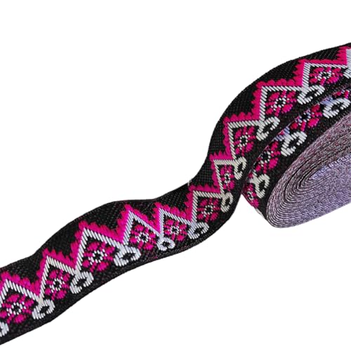 CABODYALS Ca. 23 Yards 3/4 Zoll Schwarz Rot Jacquard Band Trim Bestickt Gewebte Borte Vintage Boho Stickerei Gewebte Band Stoffband Für Nähen Herstellung Handwerk Verpackung Hochzeit Weihnachtsdekor V CABODYALS Ca. 23 Yards 3/4 Zoll Schwarz Rot Jacquard Band Trim Bestickt Gewebte Borte Vintage Boho Stickerei Gewebte Band Stoffband Für Nähen Herstellung Handwerk Verpackung Hochzeit Weihnachtsdekor V von CABODYALS
