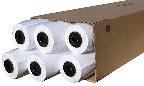 CABRO 50610-50 Qualitäts-Plotterpapier, 61 cm, 6 Rollen, weiß von CABRO