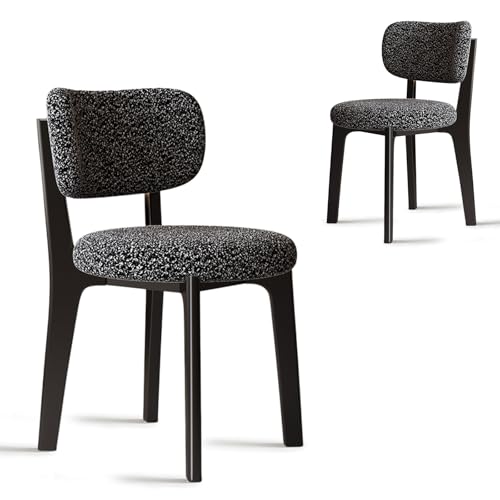 CADEHUB Esszimmerstühle im Mid-Century-Stil, 4er-Set, Samtstoff, Dicker Flanellstoff, integrierte Schaumstoffpolster, ohne Armlehnen, Holzstuhl für Küche und Esszimmer Black + Black 2pcs CADEHUB Esszimmerstühle im Mid-Century-Stil, 4er-Set, Samtstoff, Dicker Flanellstoff, integrierte Schaumstoffpolster, ohne Armlehnen, Holzstuhl für Küche und Esszimmer Black + Black 2pcs von CADEHUB