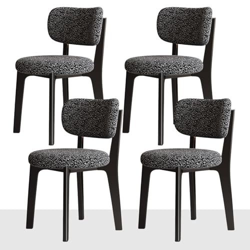 CADEHUB Esszimmerstühle im Mid-Century-Stil, 4er-Set, Samtstoff, Dicker Flanellstoff, integrierte Schaumstoffpolster, ohne Armlehnen, Holzstuhl für Küche und Esszimmer Black + Black 4pcs CADEHUB Esszimmerstühle im Mid-Century-Stil, 4er-Set, Samtstoff, Dicker Flanellstoff, integrierte Schaumstoffpolster, ohne Armlehnen, Holzstuhl für Küche und Esszimmer Black + Black 4pcs von CADEHUB