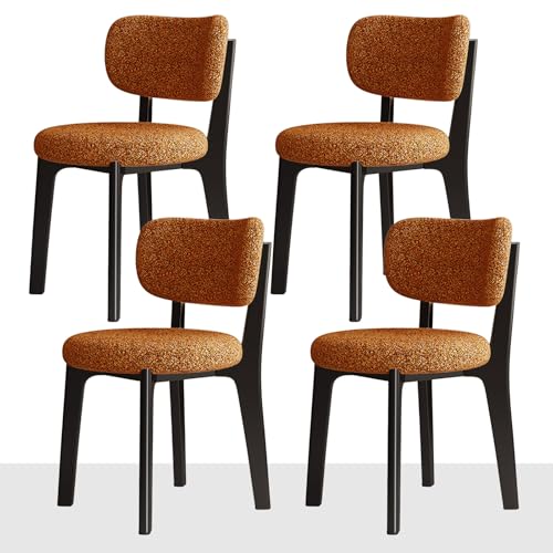CADEHUB Esszimmerstühle im Mid-Century-Stil, 4er-Set, Samtstoff, Dicker Flanellstoff, integrierte Schaumstoffpolster, ohne Armlehnen, Holzstuhl für Küche und Esszimmer Black + red 4pcs CADEHUB Esszimmerstühle im Mid-Century-Stil, 4er-Set, Samtstoff, Dicker Flanellstoff, integrierte Schaumstoffpolster, ohne Armlehnen, Holzstuhl für Küche und Esszimmer Black + red 4pcs von CADEHUB