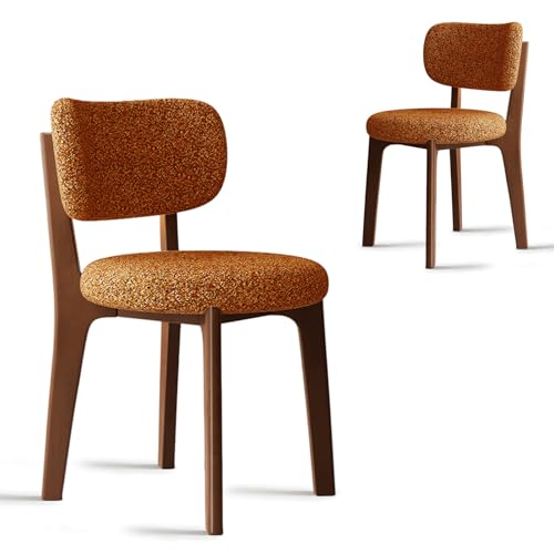 CADEHUB Esszimmerstühle im Mid-Century-Stil, 4er-Set, Samtstoff, Dicker Flanellstoff, integrierte Schaumstoffpolster, ohne Armlehnen, Holzstuhl für Küche und Esszimmer Walnut + red 2pcs CADEHUB Esszimmerstühle im Mid-Century-Stil, 4er-Set, Samtstoff, Dicker Flanellstoff, integrierte Schaumstoffpolster, ohne Armlehnen, Holzstuhl für Küche und Esszimmer Walnut + red 2pcs von CADEHUB