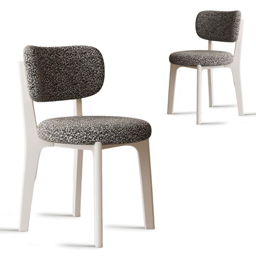 CADEHUB Esszimmerstühle im Mid-Century-Stil, 4er-Set, Samtstoff, Dicker Flanellstoff, integrierte Schaumstoffpolster, ohne Armlehnen, Holzstuhl für Küche und Esszimmer White + Gray 2pcs CADEHUB Esszimmerstühle im Mid-Century-Stil, 4er-Set, Samtstoff, Dicker Flanellstoff, integrierte Schaumstoffpolster, ohne Armlehnen, Holzstuhl für Küche und Esszimmer White + Gray 2pcs von CADEHUB