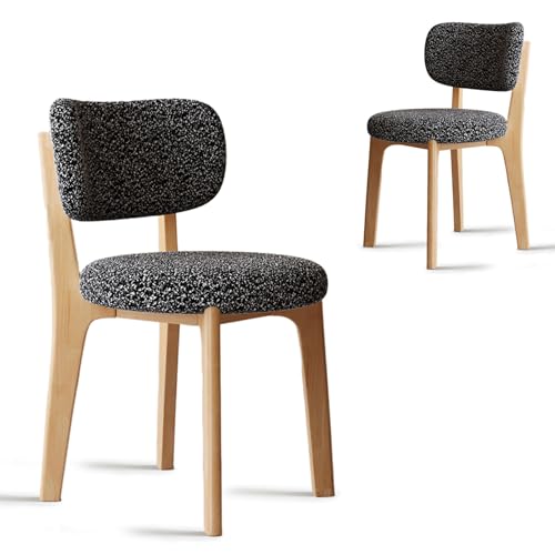 CADEHUB Esszimmerstühle im Mid-Century-Stil, 4er-Set, Samtstoff, Dicker Flanellstoff, integrierte Schaumstoffpolster, ohne Armlehnen, Holzstuhl für Küche und Esszimmer Wood + Black 2pcs CADEHUB Esszimmerstühle im Mid-Century-Stil, 4er-Set, Samtstoff, Dicker Flanellstoff, integrierte Schaumstoffpolster, ohne Armlehnen, Holzstuhl für Küche und Esszimmer Wood + Black 2pcs von CADEHUB