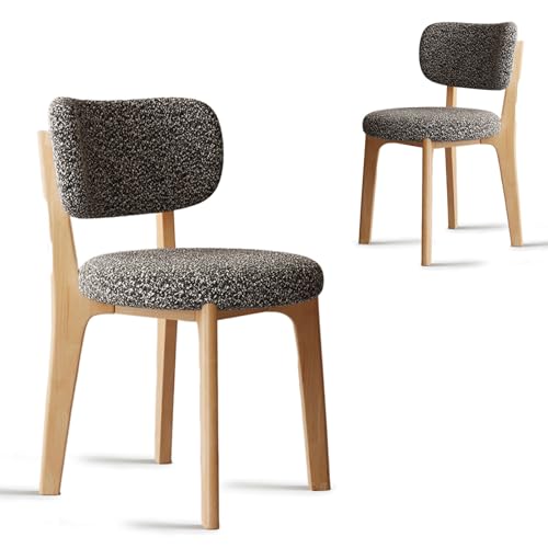 CADEHUB Esszimmerstühle im Mid-Century-Stil, 4er-Set, Samtstoff, Dicker Flanellstoff, integrierte Schaumstoffpolster, ohne Armlehnen, Holzstuhl für Küche und Esszimmer Wood + Gray 2pcs CADEHUB Esszimmerstühle im Mid-Century-Stil, 4er-Set, Samtstoff, Dicker Flanellstoff, integrierte Schaumstoffpolster, ohne Armlehnen, Holzstuhl für Küche und Esszimmer Wood + Gray 2pcs von CADEHUB