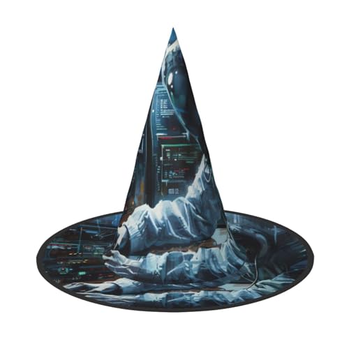 CADREWY Hacker Attack Print Bequem Karneval Hut für Kostümpartys Maskerade Urlaub Dekorationen Hut von CADREWY