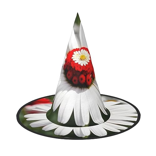 CADREWY Hut mit Blume und weißen Gänseblümchen, bequem, für Kostümpartys, Maskerade, Urlaub, Dekorationen von CADREWY