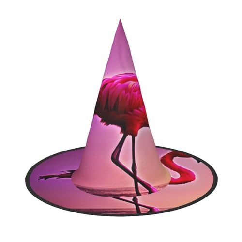 CADREWY Rosa Flamingo-Muster Druck bequem Karneval Hut für Kostümpartys Maskerade Urlaub Dekorationen Hut von CADREWY