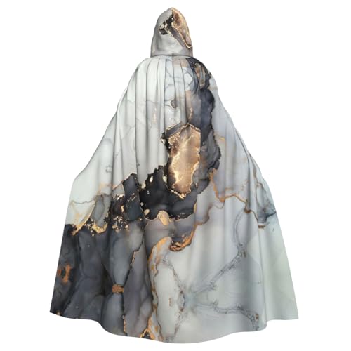 CADREWY Umhang mit buntem Gouache-Druck, bezaubernder Kapuzenumhang, Unisex, Umhang für Halloween, Cosplay und Thema von CADREWY