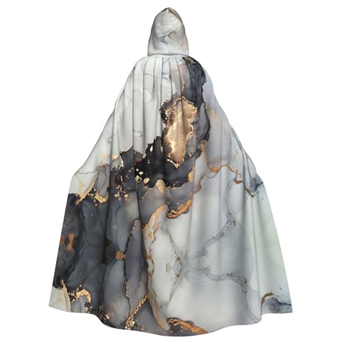 CADREWY Umhang mit buntem Gouache-Druck, bezaubernder Kapuzenumhang, Unisex, Umhang für Halloween, Cosplay und Thema von CADREWY