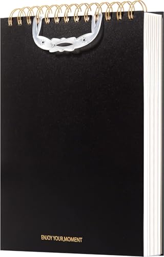 CAGIE Notizblock B5 Top Spiralblock Block Binding Oben 300 Seiten Hardcover Steno Blöcke, Notebook Spirale, College Ruled Wasserfester Stenoblock für Arbeit Schule Büro Business, 7"x10", Grün von CAGIE