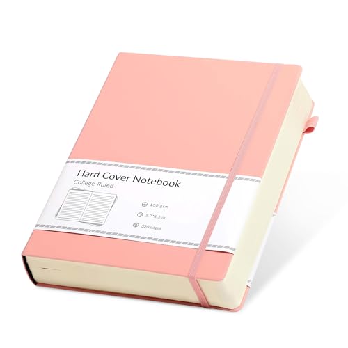 CAGIE Notizbuch A5 Liniert 320 Seiten Dickes Tagebuch Hardcover Journal Notizblock Leder Notizbücher Diary für Frauen Männer Mädchen Erwachsene, 14 x 21 cm, Rosa CAGIE Notizbuch A5 Liniert 320 Seiten Dickes Tagebuch Hardcover Journal Notizblock Leder Notizbücher Diary für Frauen Männer Mädchen Erwachsene, 14 x 21 cm, Rosa von CAGIE
