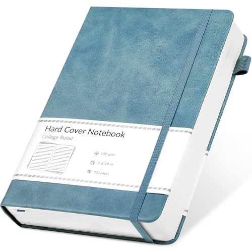 CAGIE Notizbuch B5 Liniert 320 Seiten Dickes Tage buch Hardcover Journal Notizblock Leder Notizbücher Diary für Frauen Männer Mädchen Erwachsene, 19 x 25 cm, Blau CAGIE Notizbuch B5 Liniert 320 Seiten Dickes Tage buch Hardcover Journal Notizblock Leder Notizbücher Diary für Frauen Männer Mädchen Erwachsene, 19 x 25 cm, Blau von CAGIE