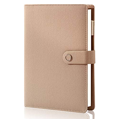 Spiral-Leder-Notizbuch, 6-Ringbuch, nachfüllbar, Tagebuch, Notizblöcke, Vintage-Business-Planer, persönlicher Organizer, Agenda für Männer und Frauen, Kunstlederbezug, A5-Größe Spiral-Leder-Notizbuch, 6-Ringbuch, nachfüllbar, Tagebuch, Notizblöcke, Vintage-Business-Planer, persönlicher Organizer, Agenda für Männer und Frauen, Kunstlederbezug, A5-Größe von CAGIE