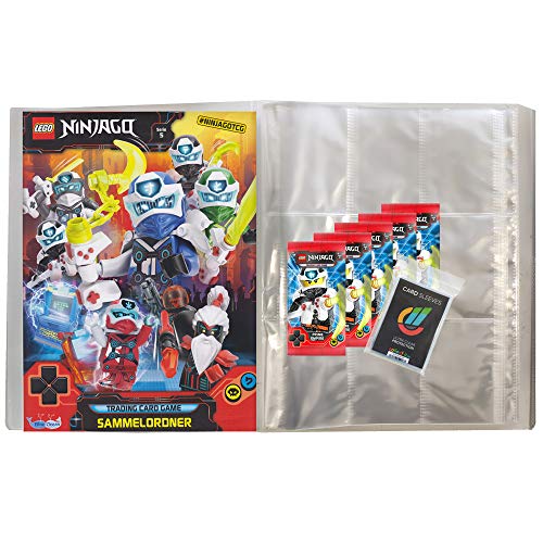 Lego Ninjago - Serie 5 Trading Cards - 1 Leere Sammelmappe + 5 Booster - Deutsch + Collect-it Hüllen Sleeves Lego Ninjago - Serie 5 Trading Cards - 1 Leere Sammelmappe + 5 Booster - Deutsch + Collect-it Hüllen Sleeves von CAGO