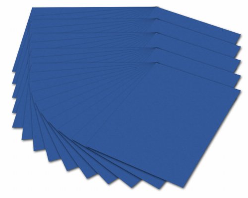 folia 614/50 35 - Fotokarton DIN A4, 300 g/qm, 50 Blatt, königsblau - zum Basteln und kreativen Gestalten von Karten, Fensterbildern und für Scrapbooking von folia