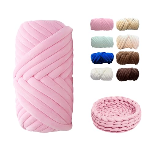 CAIJ Dicke Wolle Garn, Chenille Garn Häkelwolle Babywolle Zum Stricken Weic Schlauchgarn Armstricken Knitting Wolle für Amigurumi für Teppiche Sofadecken Decken Heimdekoration, Armstricken CAIJ Dicke Wolle Garn, Chenille Garn Häkelwolle Babywolle Zum Stricken Weic Schlauchgarn Armstricken Knitting Wolle für Amigurumi für Teppiche Sofadecken Decken Heimdekoration, Armstricken von CAIJ
