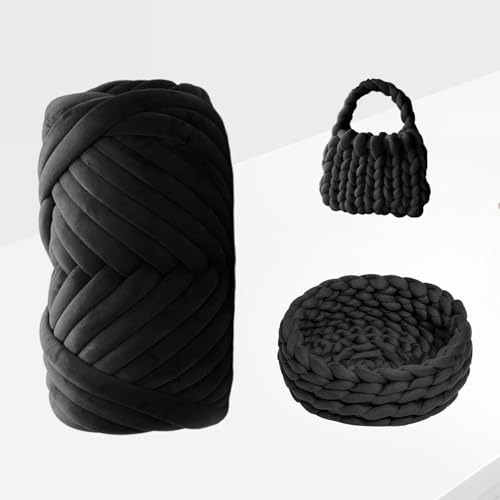 CAIJ Dicke Wolle Garn 500g, Sperrige Armstricken Wolle Bulky Armstricken Wolle Dicke Wolle zum Handstricken Schlauchgarn Armstricken Knitting Wolle Chunky Yarn für Taschen Decken Körbe Haustiernester CAIJ Dicke Wolle Garn 500g, Sperrige Armstricken Wolle Bulky Armstricken Wolle Dicke Wolle zum Handstricken Schlauchgarn Armstricken Knitting Wolle Chunky Yarn für Taschen Decken Körbe Haustiernester von CAIJ
