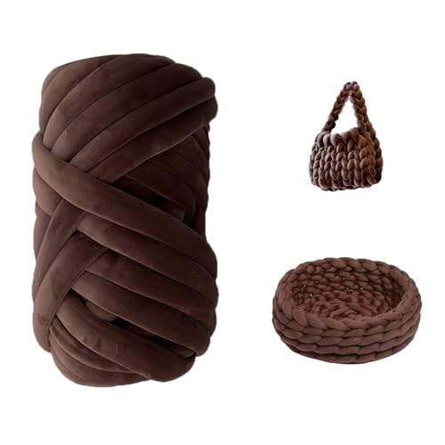 CAIJ Dicke Wolle Garn 500g, Sperrige Armstricken Wolle Bulky Armstricken Wolle Dicke Wolle zum Handstricken Schlauchgarn Armstricken Knitting Wolle Chunky Yarn für Taschen Decken Körbe Haustiernester CAIJ Dicke Wolle Garn 500g, Sperrige Armstricken Wolle Bulky Armstricken Wolle Dicke Wolle zum Handstricken Schlauchgarn Armstricken Knitting Wolle Chunky Yarn für Taschen Decken Körbe Haustiernester von CAIJ