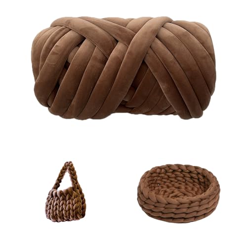 CAIJ Dicke Wolle zum Handstricken, Chunky Yarn 500g/16.5M Sperrige Armstricken Wolle Sperrige Textilgarn für körbe Decke Rucksack Haustierkorb Kissen CAIJ Dicke Wolle zum Handstricken, Chunky Yarn 500g/16.5M Sperrige Armstricken Wolle Sperrige Textilgarn für körbe Decke Rucksack Haustierkorb Kissen von CAIJ