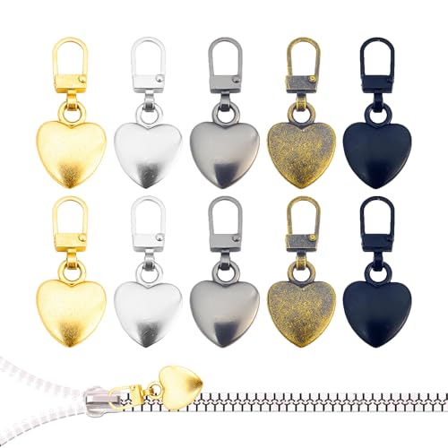 10 Stück Reißverschluss Anhänger,Reißverschluss Zipper Ersatz,Reißverschluss-Zipper,Jacke Abnehmbarer Pull,Ersatzteile Abnehmbares Schieber Replacement,Metall ReißverschlüSse für Jacken/Jeans/Koffer 10 Stück Reißverschluss Anhänger,Reißverschluss Zipper Ersatz,Reißverschluss-Zipper,Jacke Abnehmbarer Pull,Ersatzteile Abnehmbares Schieber Replacement,Metall ReißverschlüSse für Jacken/Jeans/Koffer von CAIKAILIOR