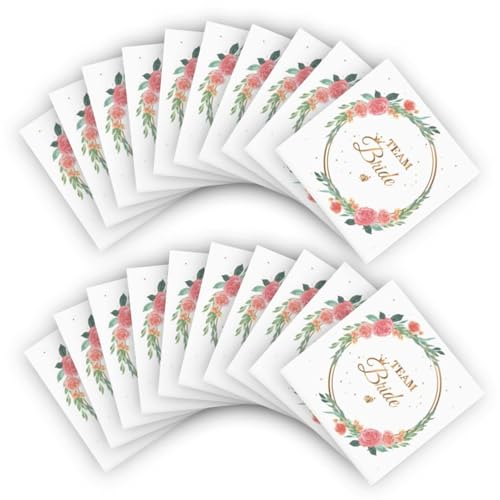 20 Stück JGA Servietten,Team Bride Servietten,Frauen Braut Party Deko,Junggesellenabschied Accessoires,Junggesellinnenabschied Tischdeko,Girlande Hochzeitsservietten,für Hochzeit,Polterabend Abschied 20 Stück JGA Servietten,Team Bride Servietten,Frauen Braut Party Deko,Junggesellenabschied Accessoires,Junggesellinnenabschied Tischdeko,Girlande Hochzeitsservietten,für Hochzeit,Polterabend Abschied von CAIKAILIOR