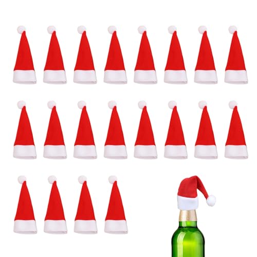 20 Stück Mini Weihnachtsmütze,Nikolausmütze Klein,Kleine Weihnachtsmützen,Basteln Filz Weihnachten Besteckhalter Hats,für Eier SüßIgkeit Flaschen Deko Schneemann Dekoration Geschenk Dekoration (10) 20 Stück Mini Weihnachtsmütze,Nikolausmütze Klein,Kleine Weihnachtsmützen,Basteln Filz Weihnachten Besteckhalter Hats,für Eier SüßIgkeit Flaschen Deko Schneemann Dekoration Geschenk Dekoration (10) von CAIKAILIOR