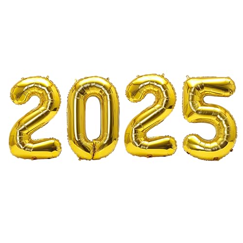 4 Stück Ballons,Luftballons Silvester Deko 2025 Neujahr Silber Ballon Dekoration Happy New Year Zahlen Gold Silvesterdeko Luftballon Silvesterparty Folienballon,für Neujahrsdekorationen Tischdeko 4 Stück Ballons,Luftballons Silvester Deko 2025 Neujahr Silber Ballon Dekoration Happy New Year Zahlen Gold Silvesterdeko Luftballon Silvesterparty Folienballon,für Neujahrsdekorationen Tischdeko von CAIKAILIOR