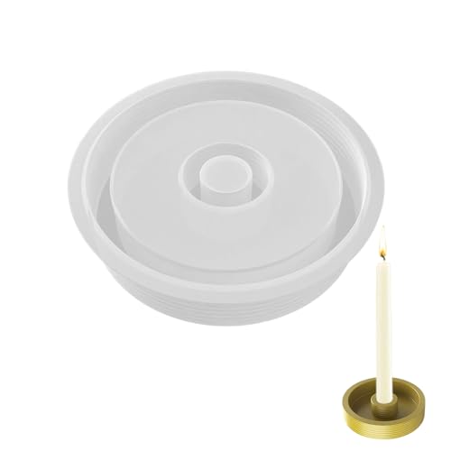 Silikonform Kerzenhalter Rund,Gießform Stabkerzenhalter,Silikonform Teelichthalter,silikonformen gießformen kerzenhalter,kerzenständer silikon,für Diy Harzguss,Kunst Heimdekoration kerzenhalt von CAIKAILIOR