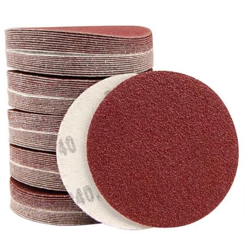 100pcs 1 Zoll 25mm Runde Schleifscheiben Sandpapier, Körnung 80 Haken und Schleife Beflocken Schleifscheiben Pad, Scheiben mit Klettverschluss, für Metall Holz -Single grit set 100pcs 1 Zoll 25mm Runde Schleifscheiben Sandpapier, Körnung 80 Haken und Schleife Beflocken Schleifscheiben Pad, Scheiben mit Klettverschluss, für Metall Holz -Single grit set von CAIMEI SANDER
