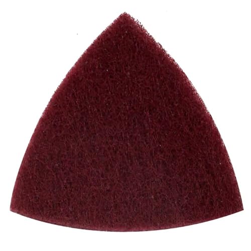 20pcs Dreieckig Flocking Spüler Pad 90mm * 90mm Grit-400# Industrielle Reinigungsscheibe Haken und Schleife Polierscheibe für Metall und Holz Polieren Reinigungstuch Pad - Einzel Grit von CAIMEI SANDER