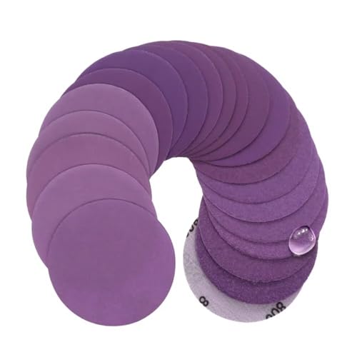 30pcs 3 Zoll 75mm Runde Nass- und Trockenwasser-Schleifscheiben Schleifpapier, Körnung 600 Haken und Schleife Beflocken Lila Schleifscheiben Pad, Klettverschluss und Schleifscheiben, für Metall Holz 30pcs 3 Zoll 75mm Runde Nass- und Trockenwasser-Schleifscheiben Schleifpapier, Körnung 600 Haken und Schleife Beflocken Lila Schleifscheiben Pad, Klettverschluss und Schleifscheiben, für Metall Holz von CAIMEI SANDER