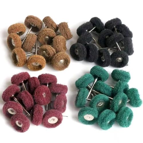 40pcs 25mm Faser Waschen Pad Schleifkopf T-Form Nylon Polierkopf mit 2,35 mm Schaft Griff Spüler Pad Rad Polieren und Zeichnen Mini Pinsel 40pcs 25mm Faser Waschen Pad Schleifkopf T-Form Nylon Polierkopf mit 2,35 mm Schaft Griff Spüler Pad Rad Polieren und Zeichnen Mini Pinsel von CAIMEI SANDER