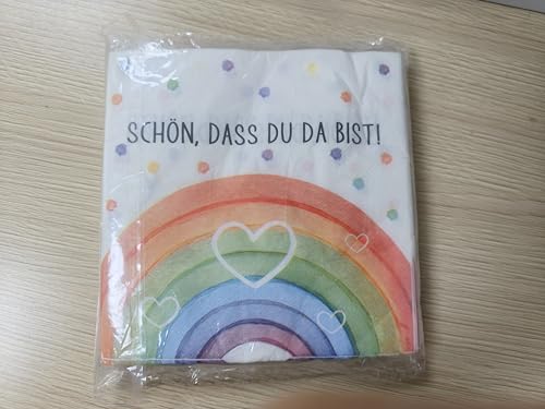 40 Stück Servietten Kommunion (Regenbogen) von CAIXIANGYU