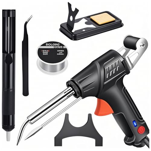 CAJUCA Intern Beheizte Industrielle Laserschweißwerkzeuge, Automatisches Kabelgebundenes Handlaserschweißgerät, Interne Lötkolbenheizung, for Industrielle Heimwerker(Black) von CAJUCA