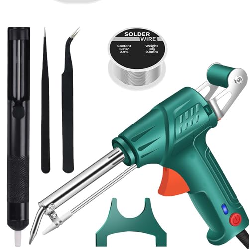 CAJUCA Intern Beheizte Industrielle Laserschweißwerkzeuge, Automatisches Kabelgebundenes Handlaserschweißgerät, Interne Lötkolbenheizung, for Industrielle Heimwerker(Green) von CAJUCA