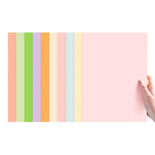 160GSM Macaron Farbkarton - Farbiges Papier Für Popup -Buchseiten, DIY -Kunsthandwerk, Scrapbooking, Kartenherstellung | Hintergrundpapier Für Kunstprojekte,A4-10 Farben,4 Pack (10 Blätter/Pack) von CAKERS