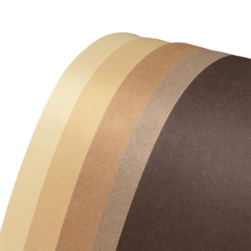 250GSM Brown Cardstock Paper Sheets - Mehrzweck-Kulissen|Kunsthandwerkspapier Ideal Für Hintergrundausstellungen, Handzeichnung, 3D -Papierskulpturen,Schulprojekte,5-Farben-Mischung,A4 (30 Blatt) von CAKERS