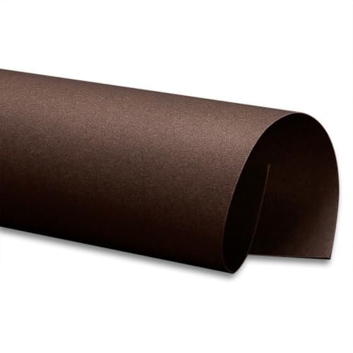 250GSM Brown Cardstock Paper Sheets - Mehrzweck-Kulissen|Kunsthandwerkspapier Ideal Für Hintergrundausstellungen, Handzeichnung, 3D -Papierskulpturen,Schulprojekte,Kaffee,Vollblatt (5 Blatt) von CAKERS
