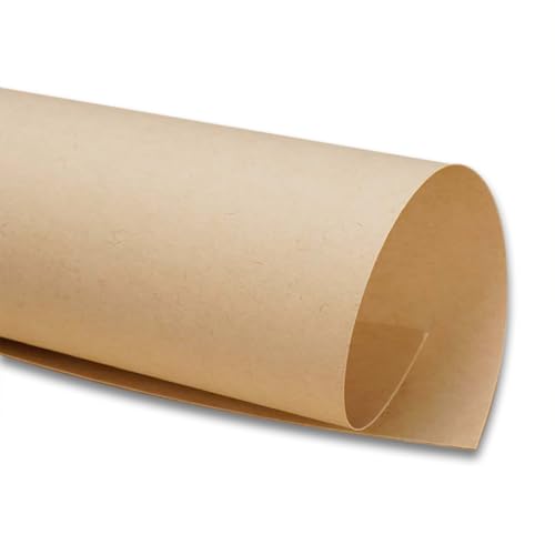 250GSM Brown Cardstock Paper Sheets - Mehrzweck-Kulissen|Kunsthandwerkspapier Ideal Für Hintergrundausstellungen, Handzeichnung, 3D -Papierskulpturen,Schulprojekte,Khaki,Vollblatt (5 Blatt) von CAKERS