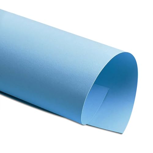 Blue Cardstock Paper 250GSM-Multi-Purple Art Craft Paper Für 3D-Handwerk, DIY Scrapbooking, Hintergrundausstellungen,Himmelblau,Vollblatt (5 Blatt) von CAKERS