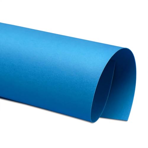 Blue Cardstock Paper 250GSM-Multi-Purple Art Craft Paper Für 3D-Handwerk, DIY Scrapbooking, Hintergrundausstellungen,Seeblau,Vollblatt (5 Blatt) von CAKERS
