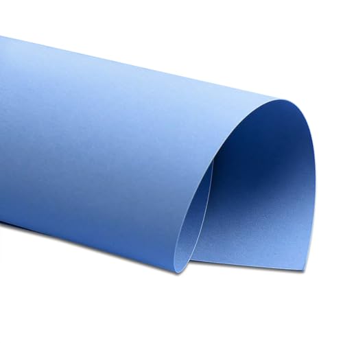 Blue Cardstock Paper 250GSM-Multi-Purple Art Craft Paper Für 3D-Handwerk, DIY Scrapbooking, Hintergrundausstellungen,Verschwommenes Blaues Blau,Vollblatt (5 Blatt) von CAKERS