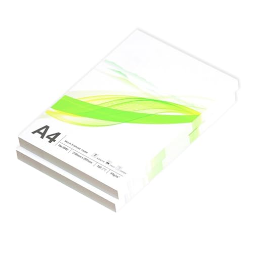 Druckerpapierpapierpapier Office Paper-100-Blätter Pro Packung, 95 Helligkeit Für Knackige Druck-, Laser- Und Inkjet,A4-80GSM,2 Pack (100 Blätter/Pack) von CAKERS