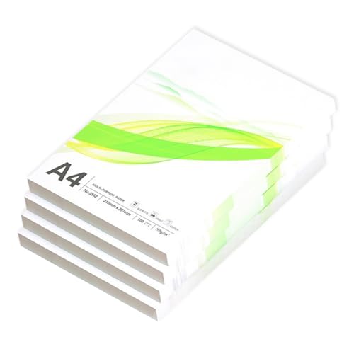 Druckerpapierpapierpapier Office Paper-100-Blätter Pro Packung, 95 Helligkeit Für Knackige Druck-, Laser- Und Inkjet,A4-80GSM,4 Pack (100 Blätter/Pack) von CAKERS