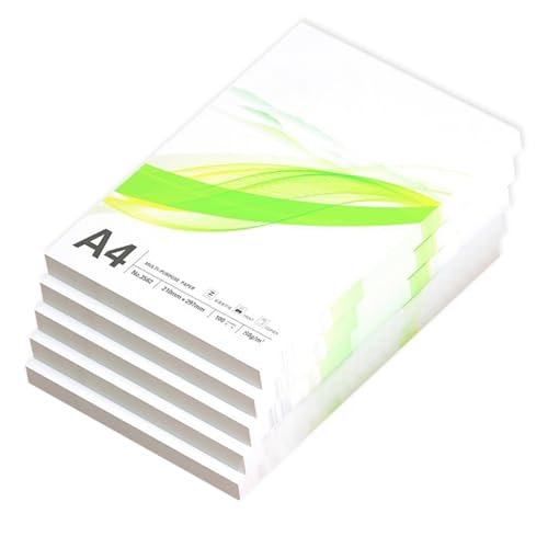 Druckerpapierpapierpapier Office Paper-100-Blätter Pro Packung, 95 Helligkeit Für Knackige Druck-, Laser- Und Inkjet,A4-80GSM,5 Pack (100 Blätter/Pack) von CAKERS