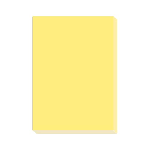 Farbiges Papier DIY Handgefertigt Origami Buntes Kopierpapier - 100 Blätter Zum Drucken, Handwerk Und Büro | Mehrzweckpapier Für Cover, Karten, Kunstprojekte,Gelb,A4-80GSM (5 Pack) von CAKERS