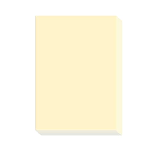 Farbiges Papier DIY Handgefertigt Origami Buntes Kopierpapier - 100 Blätter Zum Drucken, Handwerk Und Büro | Mehrzweckpapier Für Cover, Karten, Kunstprojekte,Hellgelb,A4-70GSM (4 Pack) von CAKERS